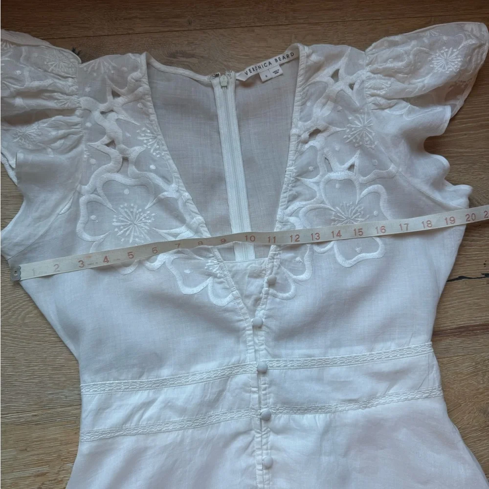 Veronica Beard White Maxi Dress (professionally altered) - Picture 6 of 15